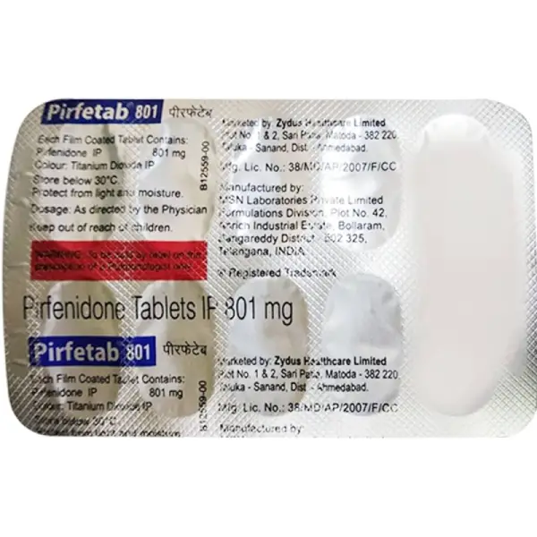 Pirfetab 801mg Tablet